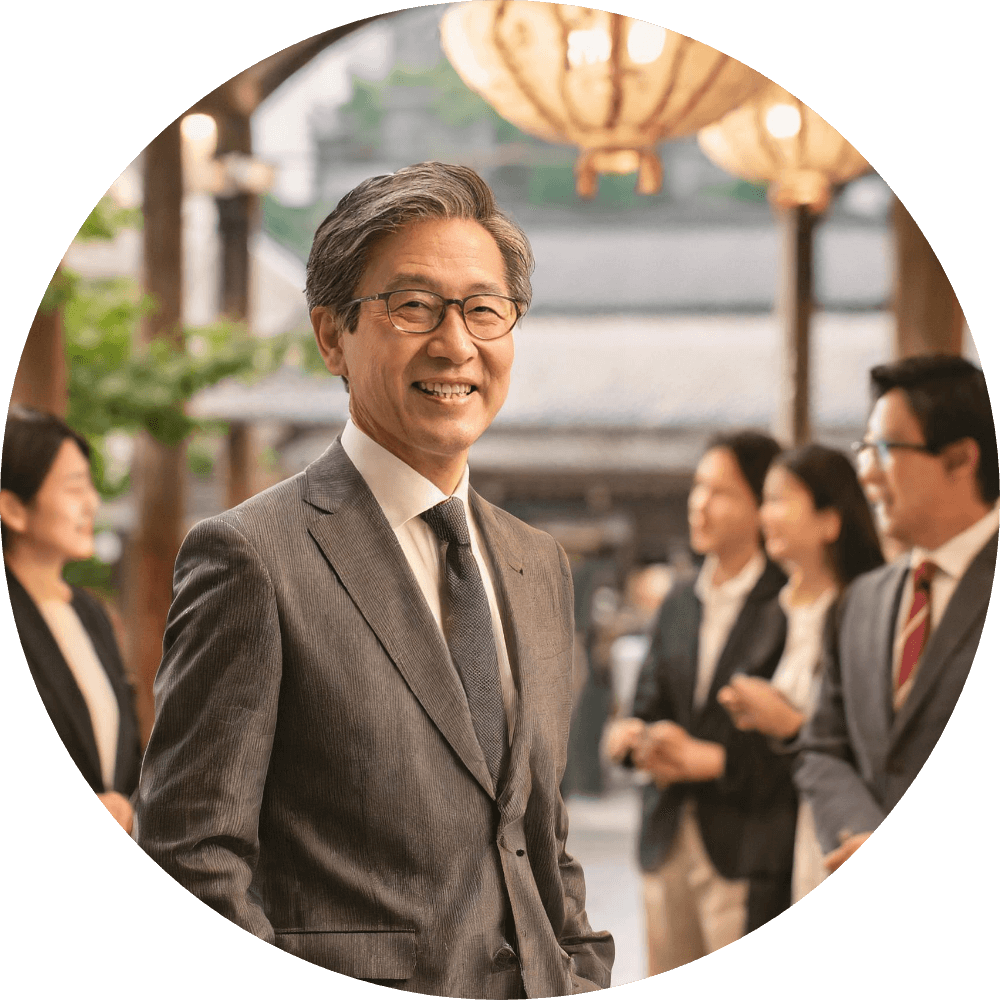 多人数での会話シーン